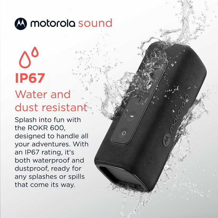 Haut-parleurs bluetooth portables Motorola ROKR 600 30 W Noir
