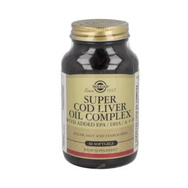 Solgar Super Cod Liver Oil Complex 60 capsules - Huile de foie de morue avec vitamines A et D