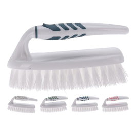 Ultraclean Brosse à main antidérapante avec poignée, couleurs assorties 5 x 19,5 x 10,5 cm