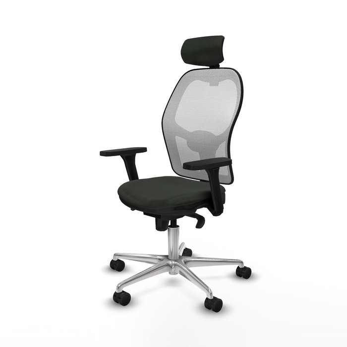 Piqueras y Crespo Chaise de Bureau avec Appui-tête Jorquera 3D086N2 Noir Piqueras y Crespo Chaise de Bureau avec Appui-tête Jorquera 3D086N2 Noir