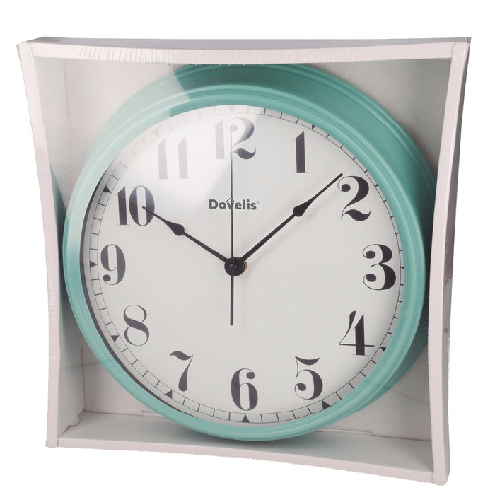 Dovelis Horloge de cuisine Vintage Vert Menthe Dovelis Horloge de cuisine Vintage Vert Menthe