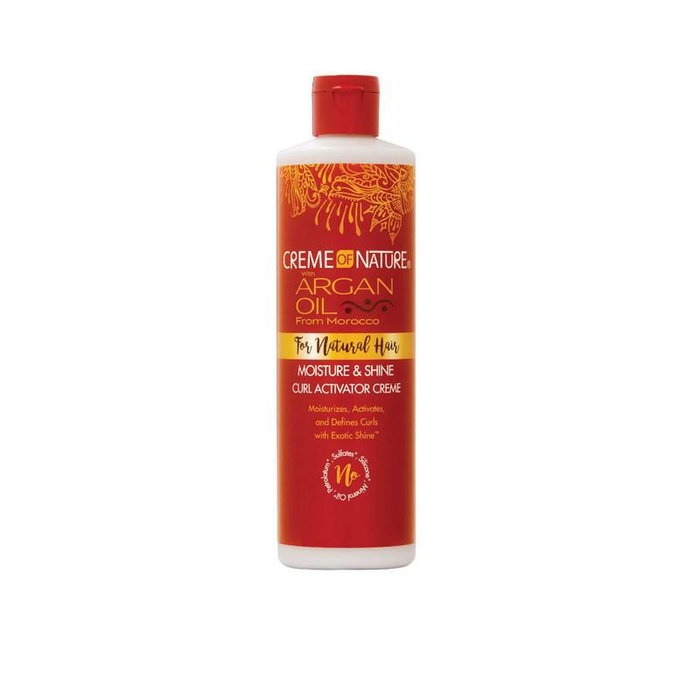 Cream Of Nature Crème Activateur de Boucles Moist & Shine à l'Huile d'Argan 354ml - Définition des boucles, anti-frisottis, sans sulfates Cream Of Nature Crème Activateur de Boucles Moist & Shine à l'Huile d'Argan 354ml - Définition des boucles, anti-frisottis, sans sulfates