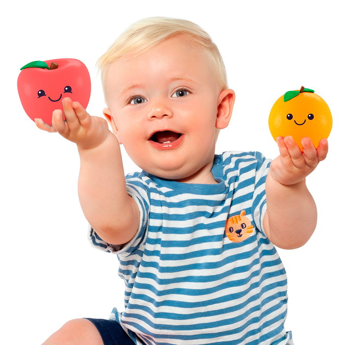 Molto - Set de fruits de jeu d'imitation - 7 pièces (pomme, poire, citron, orange, tomate, banane, fraise) - Jouet éducatif et sensoriel pour enfants dès 12 mois Molto - Set de fruits de jeu d'imitation - 7 pièces (pomme, poire, citron, orange, tomate, banane, fraise) - Jouet éducatif et sensoriel pour enfants dès 12 mois