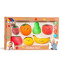 Molto - Set de fruits de jeu d'imitation - 7 pièces (pomme, poire, citron, orange, tomate, banane, fraise) - Jouet éducatif et sensoriel pour enfants dès 12 mois