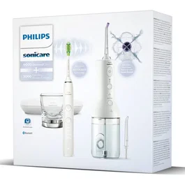 Philips DiamondClean 9000 HX3886/41 et Power Flosser blanc