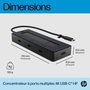 HP Concentrateur USB-C HP 4K Noir