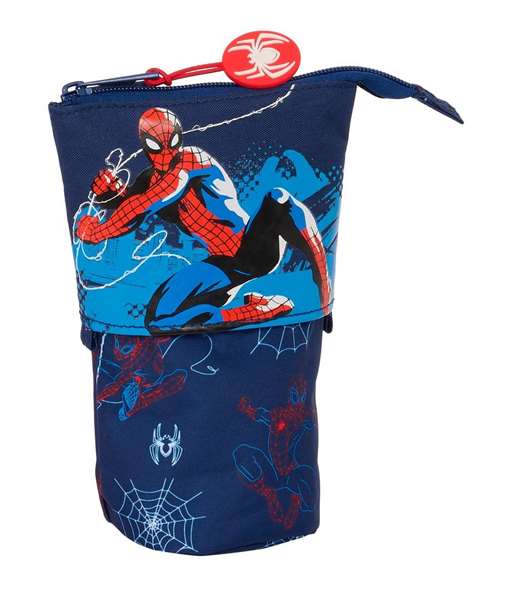 Safta - Porte-tout gobelet Spider-Man Neon 8x19x6cm pour enfant à partir de 3 ans, jouet de collection Marvel Safta - Porte-tout gobelet Spider-Man Neon 8x19x6cm pour enfant à partir de 3 ans, jouet de collection Marvel