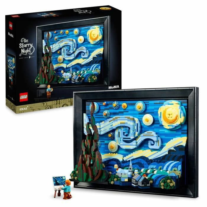 LEGO Ideas Vincent van Gogh - La Nuit Étoilée, Reproduction de Tableau sur Toile