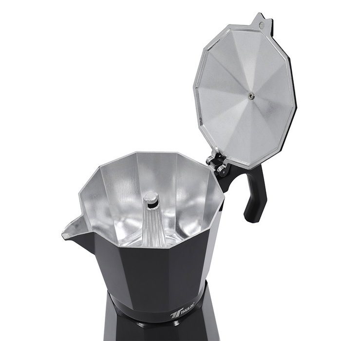 Thulos Th - Bkci12T 12 Cafetière Classique Induction Noir Aluminium 12 Tasses