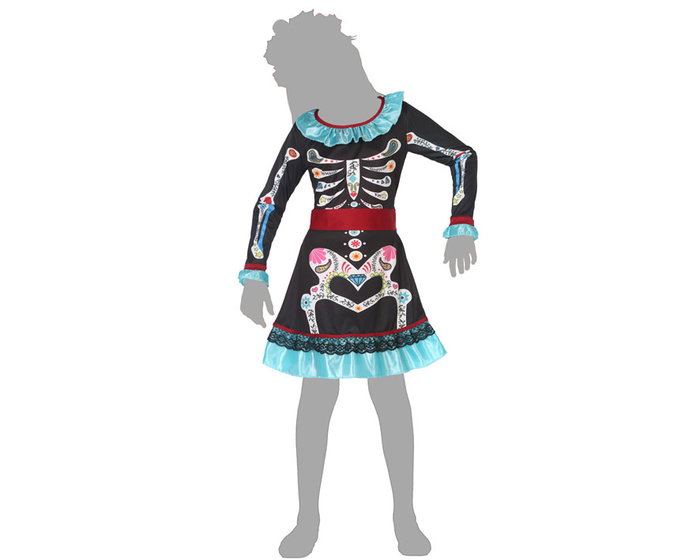 Atosa Déguisement Squelette Coloré pour Fille (10-12 ans)探索 Atosa Déguisement Squelette Coloré pour Fille (10-12 ans)探索