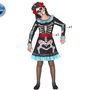 Déguisement Fille Squelette Coloré Fiesta Mexicaine des Morts Halloween Taille 10-12 Ans