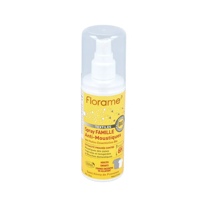 FLORAME Spray anti-moustiques et mouches pour textiles 90ml FLORAME Spray anti-moustiques et mouches pour textiles 90ml
