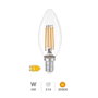 GSC Evolution Ampoule LED Vela Serie Oro 4W E14 3000K