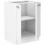 Atlas Meuble bas 2 portes - Décor blanc - L60 x P52 x H82 cm