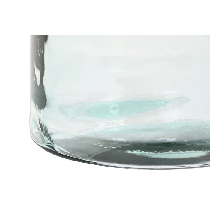 Vase Home ESPRIT Transparent Joncs Cristal recyclé Naturel 35 x 35 x 45 cm