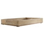 Home ESPRIT Jeu de 2 plateaux apéritif Blanc et Naturel en bois de manguier et MDF, 44 x 29 x 5 cm