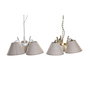 Suspension DKD Home Decor 50 x 46 x 30 cm Doré Métal Blanc 50 W (2 Unités)