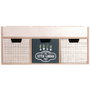 Home Deco Factory Meuble de rangement avec 3 tiroirs et 3 compartiments