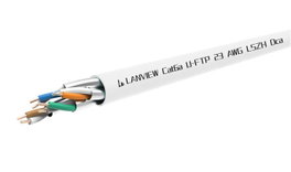 Lanview Cat6a U-FTP HD-BaseT 4x2xAWG23 LSZH blanc 305m, Dca