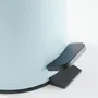 Today Utility - Poubelle de salle de bain avec pédale, 3 L, métal et bac intérieur plastique, Ø 17 x H 25 cm, bleu clair