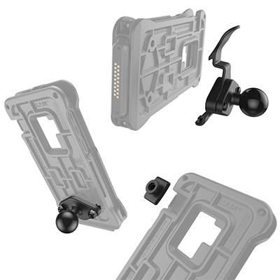 RAM Mounts IntelliSkin HD Coque de Protection Militaire Grade avec Contacts Docking pour Samsung Galaxy S9 - Compatible Écosystème GDS et Support RAM