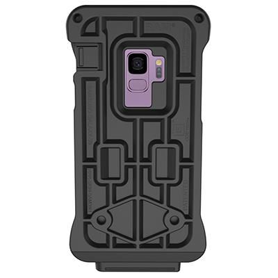 RAM Mounts IntelliSkin HD Coque de Protection Militaire Grade avec Contacts Docking pour Samsung Galaxy S9 - Compatible Écosystème GDS et Support RAM