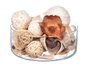 Giftdecor Lot de 2 Sachets de Pot-pourri Surgelé Assortis 19x40x14 cm Blanc et Marron (Set de 8)
