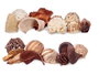 Giftdecor Lot de 2 Sachets de Pot-pourri Surgelé Assortis 19x40x14 cm Blanc et Marron (Set de 8)