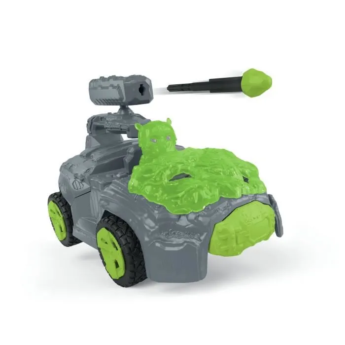 Schleich 42670 Eldrador Creatures - Crashmobile de Pierre avec Mini Creature, coffret voiture et figurine fantastique pour enfants dès 7 ans