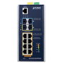 Planet IGS-6325-8UP2S2X - Commutateur Ethernet Géré Industriel L3 - 8 Ports PoE++ 802.3bt (95W) + 2 Ports SFP 1G/2.5G + 2 Ports SFP+ 10G - Température -40 à 75°C