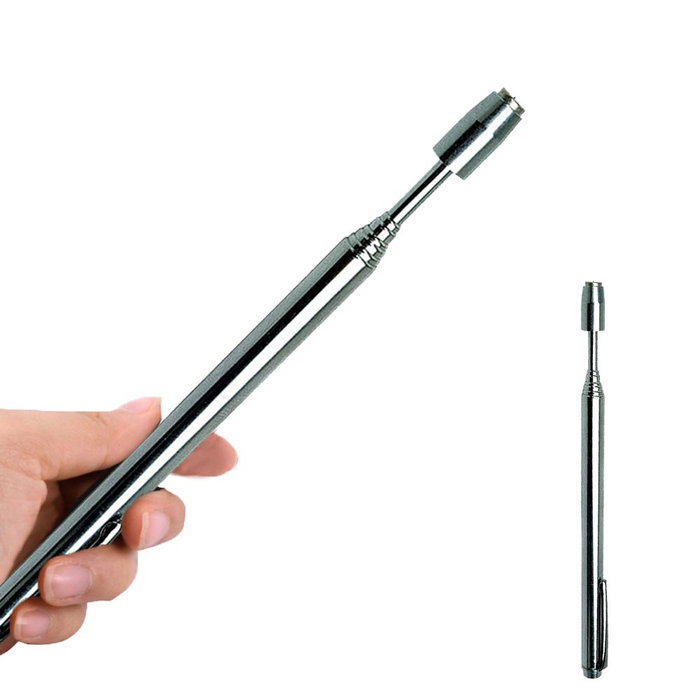 Benson Outil télescopique avec aimant Ø 7 x 125-635 mm Acier chromé Récupération d'objets métalliques Benson Outil télescopique avec aimant Ø 7 x 125-635 mm Acier chromé Récupération d'objets métalliques