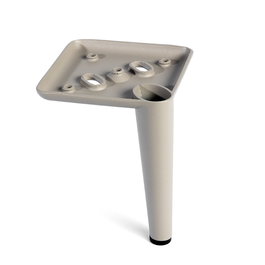 Q&Q Pied métal H120 - Crème - Hauteur 120 cm