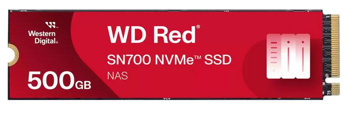 Western Digital WD Red SN700 500 GB SSD NVMe M.2 PCIe 3.0 - Lecture 3430 MB/s, Écriture 2600 MB/s - Pour NAS Western Digital WD Red SN700 500 GB SSD NVMe M.2 PCIe 3.0 - Lecture 3430 MB/s, Écriture 2600 MB/s - Pour NAS