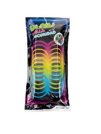Color Baby - 24 bracelets phosphorescents pour enfants - Brille dans le noir - Plastique - À partir de 3 ans