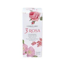 L'Erbolario Crème Mains Nutritive 3 Roses 75 ml