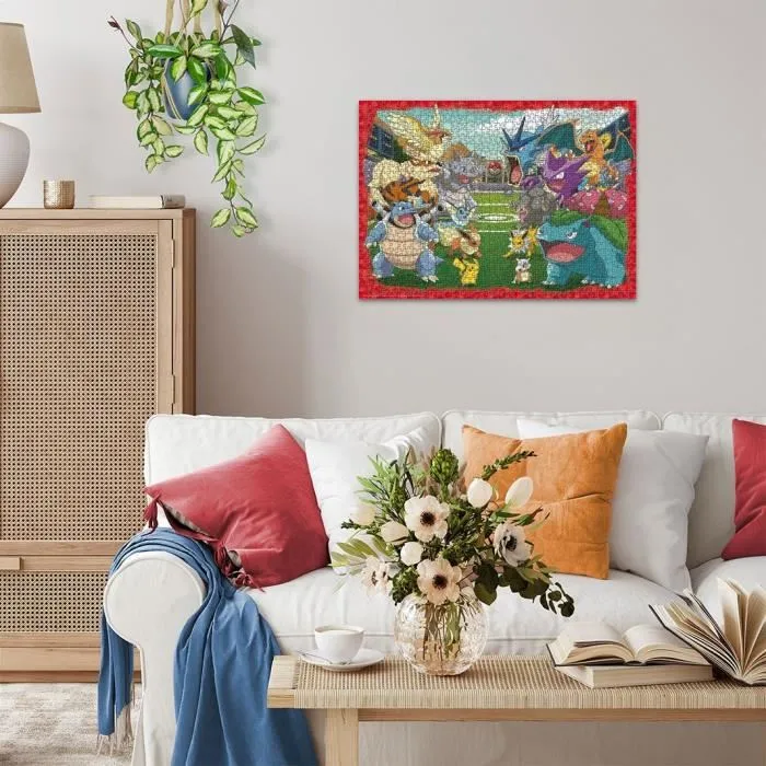 Ravensburger Puzzle 1000 pièces Pokémon - L'affrontement, pour adultes et enfants dès 14 ans, qualité supérieure, référence 12000628