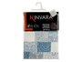 Kinvara Nappe Rectangulaire Loneta Anti-taches 140x180 cm Motif Azulejo Bleu (Set de 6)