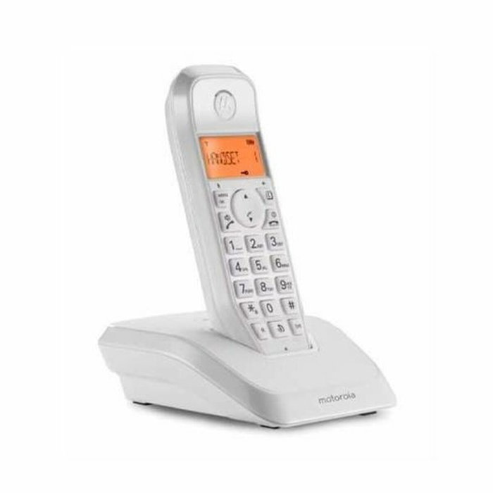Motorola S1201 Téléphone Sans Fil Blanc Motorola S1201 Téléphone Sans Fil Blanc