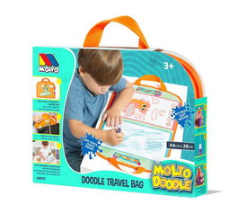 Molto - Mallette de dessin à eau Doodle 44x28 cm avec feutre - Jeu d'éveil enfants 3 ans et plus, tissu et plastique