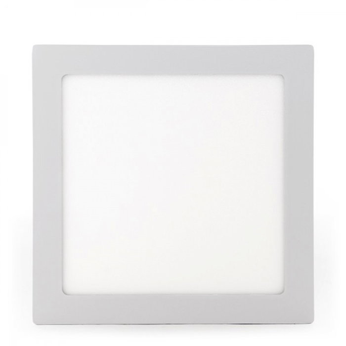 Plafonnier LED carré 24W 2400 lm 6000K Blanc Froid