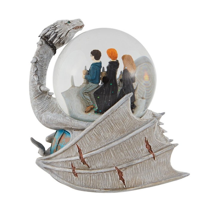 Enesco Boule d'eau décorative Harry Potter Dragon Ukrainien, Ron et Hermione