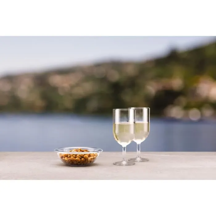 Bodum Bistro Saladier en Tritan Sans BPA, Ø 16 cm, Transparent et Empilable - Parfait pour Salades, Légers