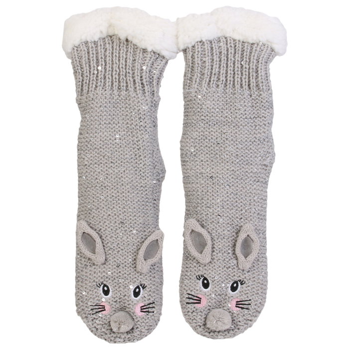 Sensly Chaussettes Sherpa Animal Collection KAWAII