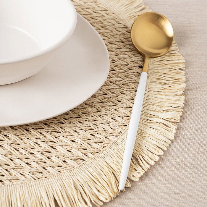 Vinthera Set de 12 Sets de Table Okapi en Fibre de Papier, Bicolore, Tacto Suave, 38 cm Vinthera Set de 12 Sets de Table Okapi en Fibre de Papier, Bicolore, Tacto Suave, 38 cm
