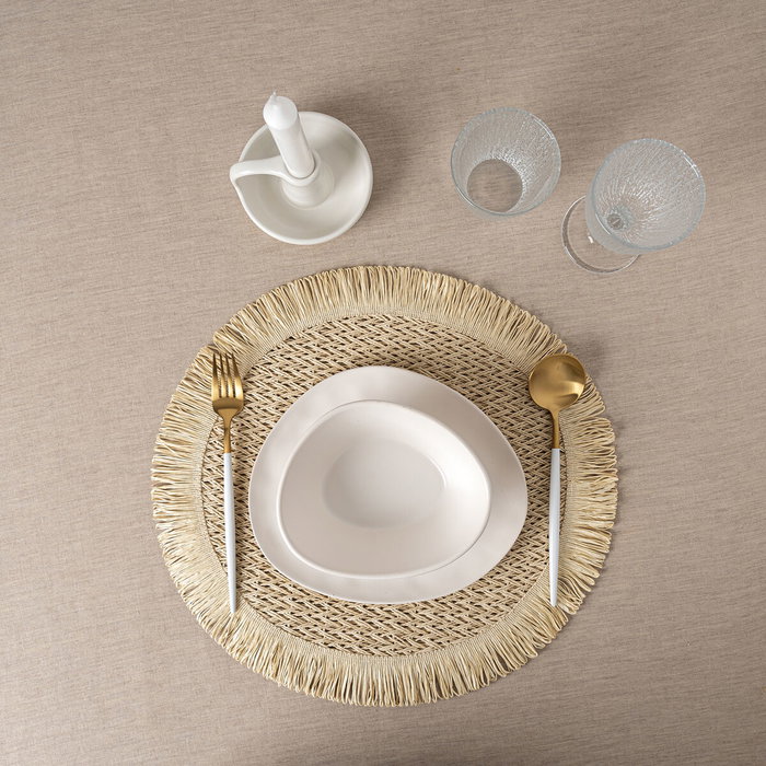 Vinthera Set de 12 Sets de Table Okapi en Fibre de Papier, Bicolore, Tacto Suave, 38 cm Vinthera Set de 12 Sets de Table Okapi en Fibre de Papier, Bicolore, Tacto Suave, 38 cm