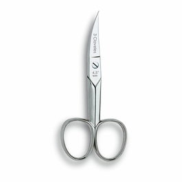 Tres Claveles - Ciseaux à ongles courbes 4.5" D 3C - Modèle à manche ergonomique pour une coupe précise