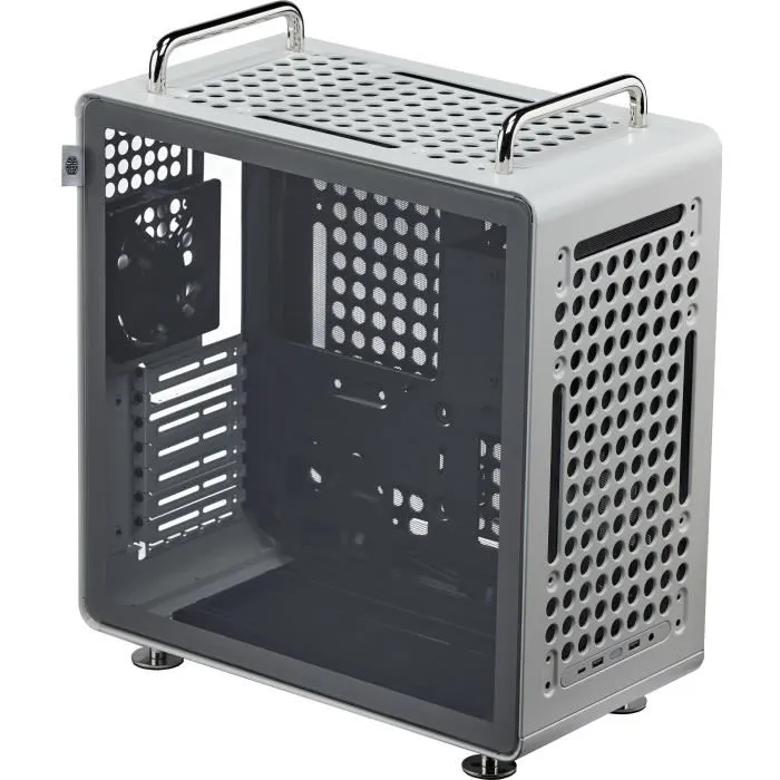 Cooler Master QUBE 540 Stardust Iron - Boîtier PC Moyen Tour, Design Cube Modulable, Compatible ATX/Micro-ATX/Mini-ITX, Ventilation Optimisée