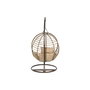 Fauteuil de jardin suspendu Home ESPRIT Brun foncé Marron Clair Aluminium rotin synthétique 107 x 105 x 108 cm