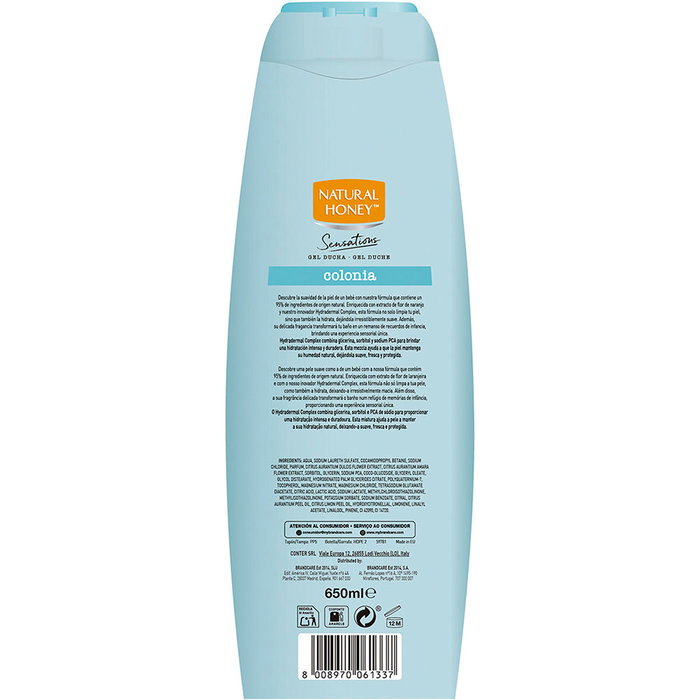 Natural Honey Gel Douche Frescor de Cologne Fraîcheur 650 ml