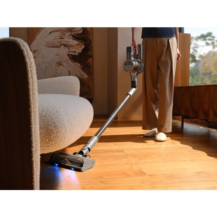 Dreame R30 Aspirateur balai sans fil 190 AW 0,6 L 90 min Noir avec brosse EdgeReach et lumière CelesTect Dreame R30 Aspirateur balai sans fil 190 AW 0,6 L 90 min Noir avec brosse EdgeReach et lumière CelesTect